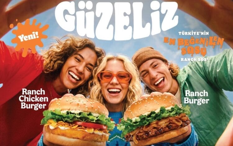 Burger King’den ranch soslu iki menü