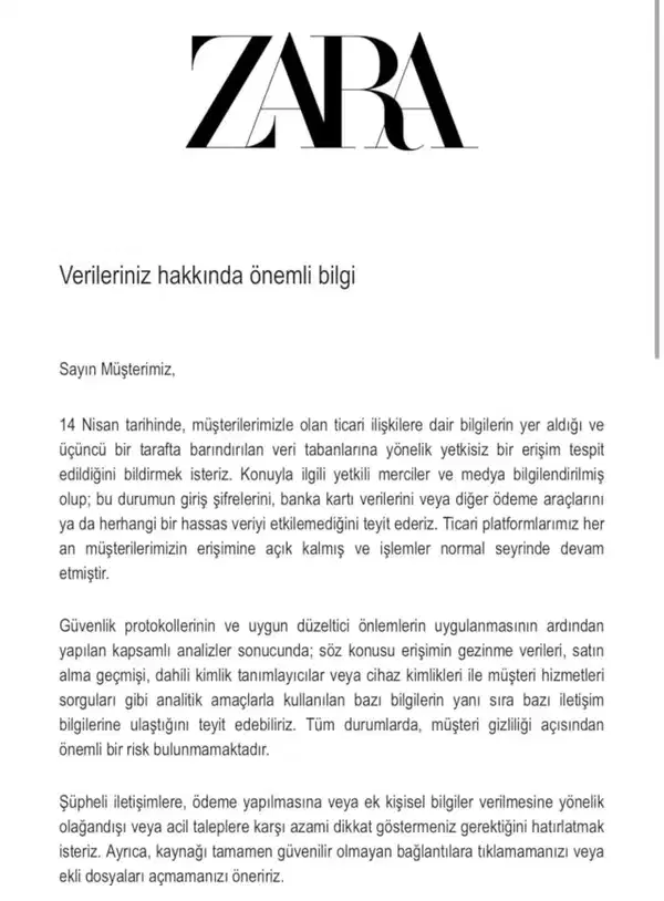Perakende giyim devi müşterilerinin verilerini sızdırdı